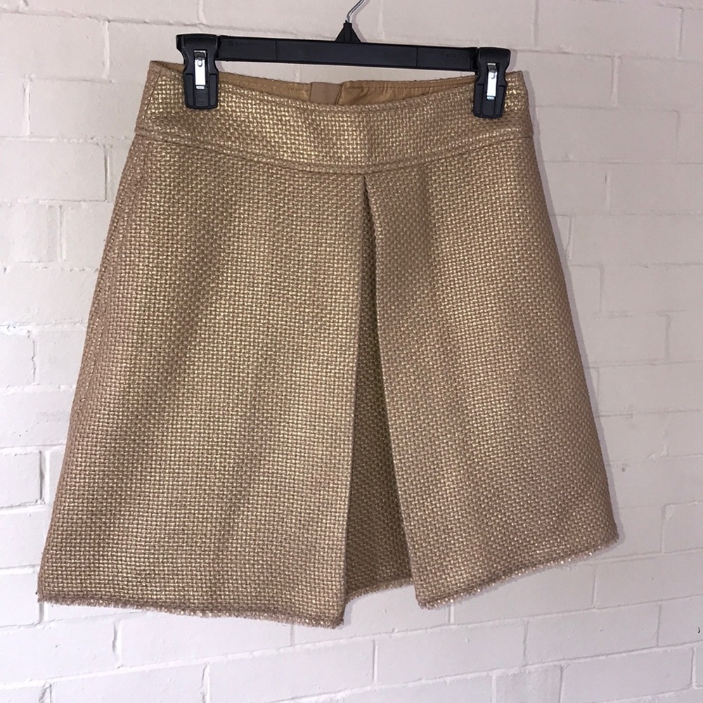 Gold weave skirt
